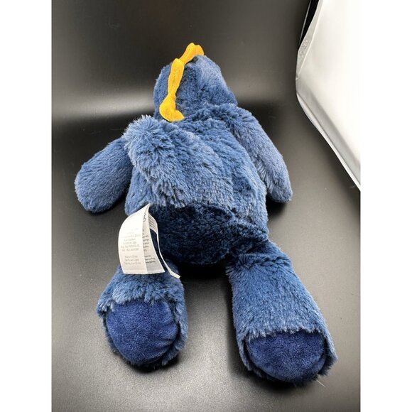 Carter’s Dinosaur Plush Navy Blue White Yellow Stuffed Dino Lovey 68172 With Tag - Picture 12 of 16